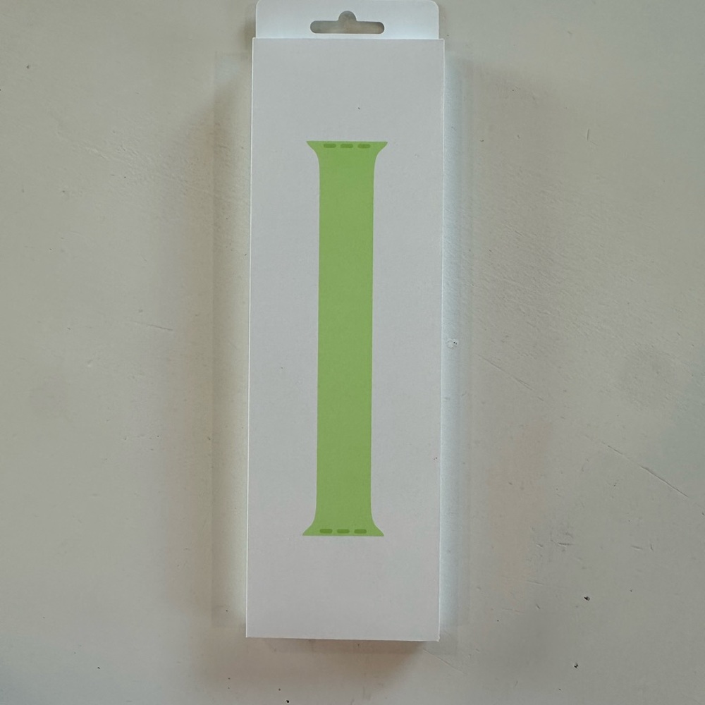 Apple Watch Solo Loop Band Silicone  “Northern Lights” Green Size 3